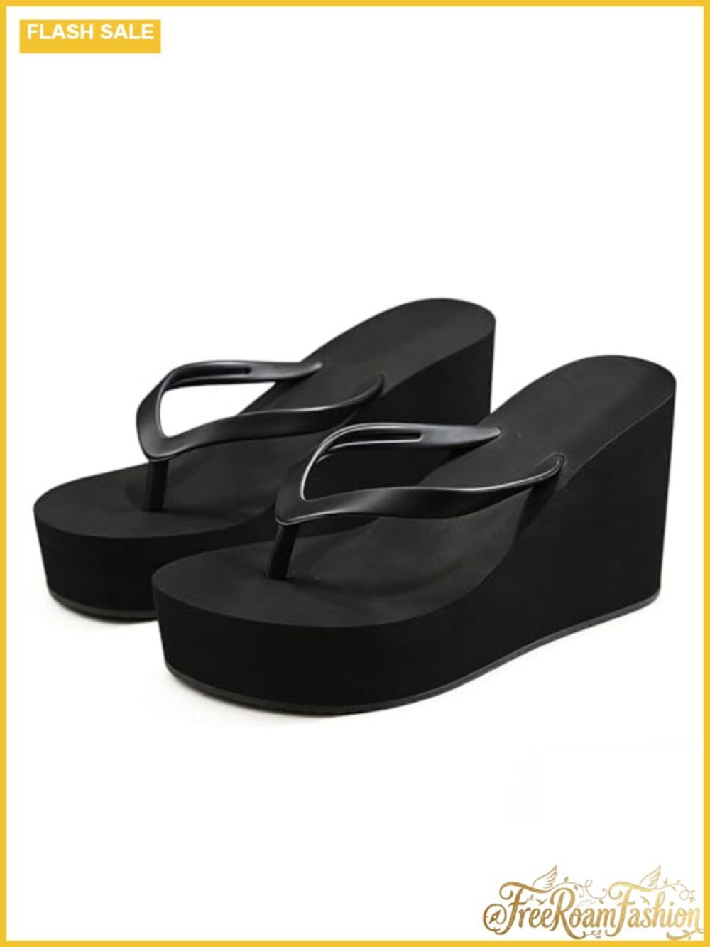 Wedge Flip Flops Women EVA Open Toe Slip On Platform Sandals Summer Beach
